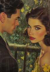 vintage poster with a classic nostalgic vibe of old hollywood movies - 737618021