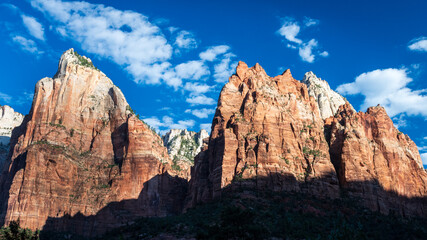 The Three Patriarchs, Zion National Park, Utah.