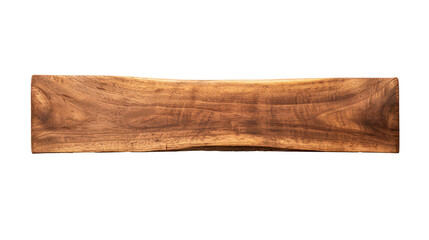 Rustic wooden cutting board, cut out - stock png.
