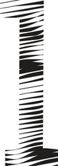 letter l stripe motion line logo