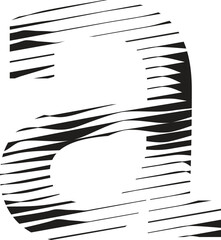 letter a stripe motion line logo