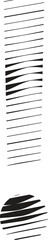 Exclamation mark Symbol with stripe motion line logo