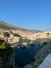 view of bay in Dubrovnik old town