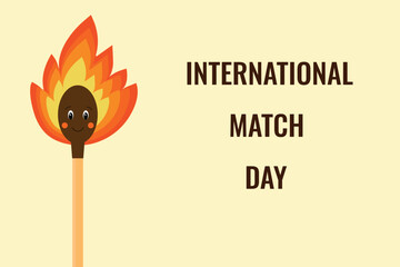 International match day. Vector illustration.