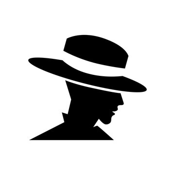 recommend clip art: silhouette of a detective with hat