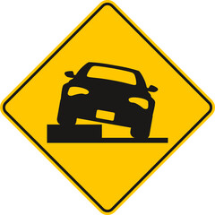 Uneven road,bumps,humps,uneven floor,warning sign,Traffic Sign , Vector, symbol, transport icon