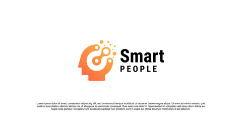 smart people logo. logo for artificial intelligence