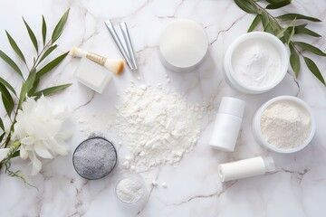 Obraz na płótnie Canvas Color design of natural cosmetic cream serum skincare blank bottle packaging
