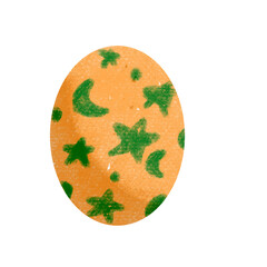 The easter egg drawing png image for holiday concept.