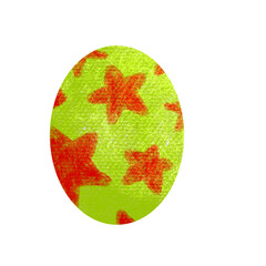 The easter egg drawing png image for holiday concept.