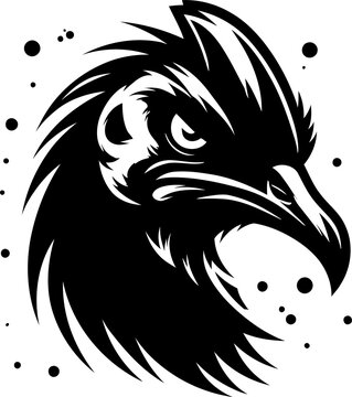recommend clip art: cassowary bird head, animal mascot illustration,