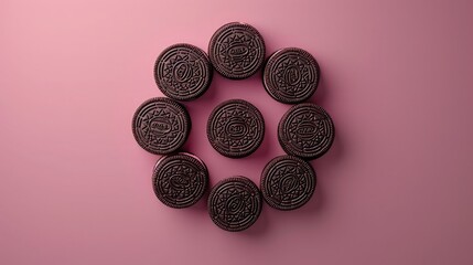 Greeting Card and Banner Design for Social Media for Celebrating National Oreo Day Background