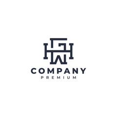 Obraz premium abstract initial letter logo design