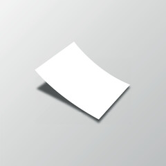 A4 Format Paper Mockup. Presentation View of A4 Paper.