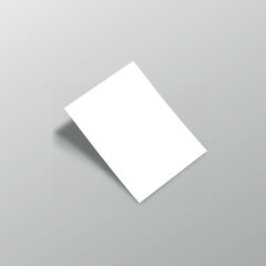 A4 Paper 3D Mockup Template. 3D Presentation of A4 Paper Mockup.