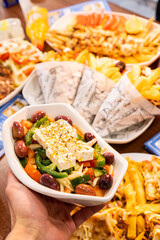 fries and chicken