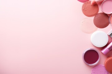 beauty background, lipstick, brush, make up