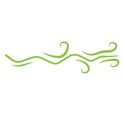 Fototapeta na wymiar green swish swirl
