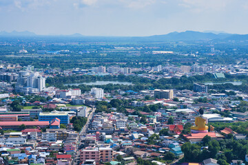 ナコンサワン タワーからの眺め　หอชมเมืองนครสวรรค์　View from Nakhon Sawan Tower