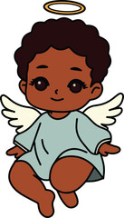 Cute baby angel cartoon