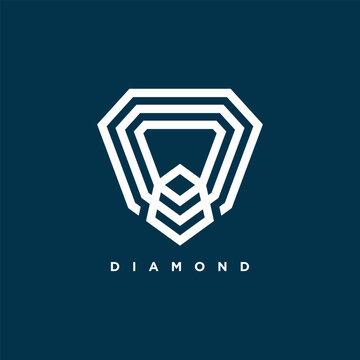 Diamond logo vector design element icon for business with creative style