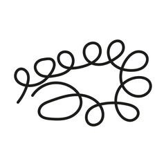 Abstract curve line art for decoration. Vector illustration. EPS 10.