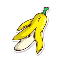 Banana doodle hand draw  vector illustration