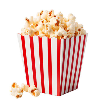 Popcorn Transparency on a Clear Background, Seamless Integration Guaranteed