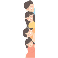 Happy family illustration 