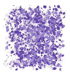 Illustration of purple and light purple paint splashes