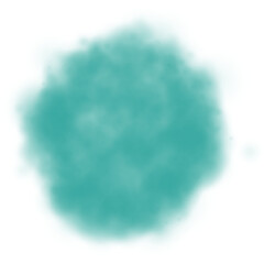 Fototapeta na wymiar Illustration of round turquoise clouds