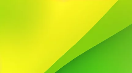 Wandcirkels plexiglas 抽象的な夕焼け空のカラフルな水彩背景にペイントのしみと、グラデーションペイントカラーの青緑黄色ベージュとオレンジ色の境界線の柔らかいぼやけたテクスチャー © Marios