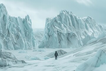 Arctic exploration Icy landscapes Frozen nature Polar adventure Glacial beauty Cold wilderness