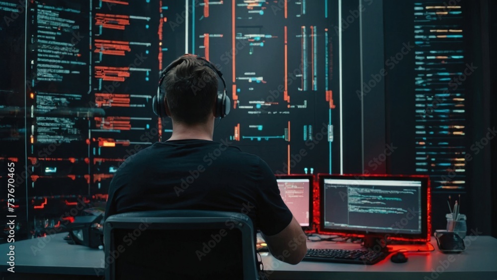 Poster a group of it specialists write software code for their client