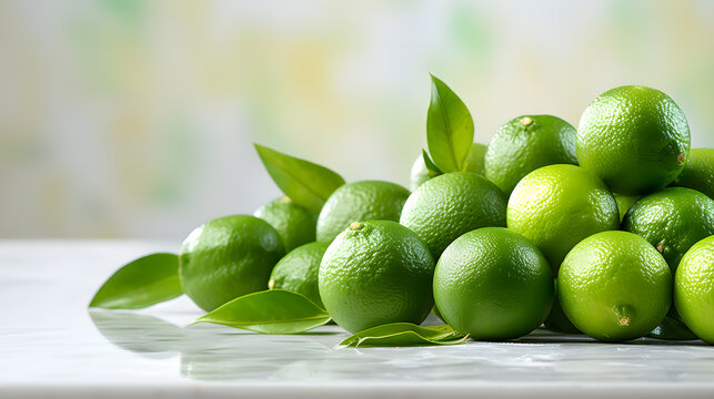 Lots of fresh limes. Neural network AI generated art