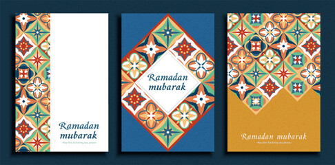 Vibrant Arabesque Ramadan templates
