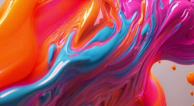 abstract texture colorful liquid paint background