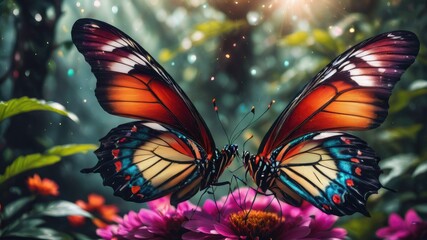 Monarch butterfly on a flower, Butterfly on flower, Butterfly wallpaper, Butterflies are flying on...