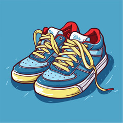 Cool sneakers and basketball shoes and sports shoes vector style and ai vector files