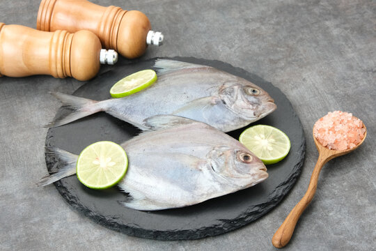Ikan Dorang or Ikan Bawal Putih, food preparation
