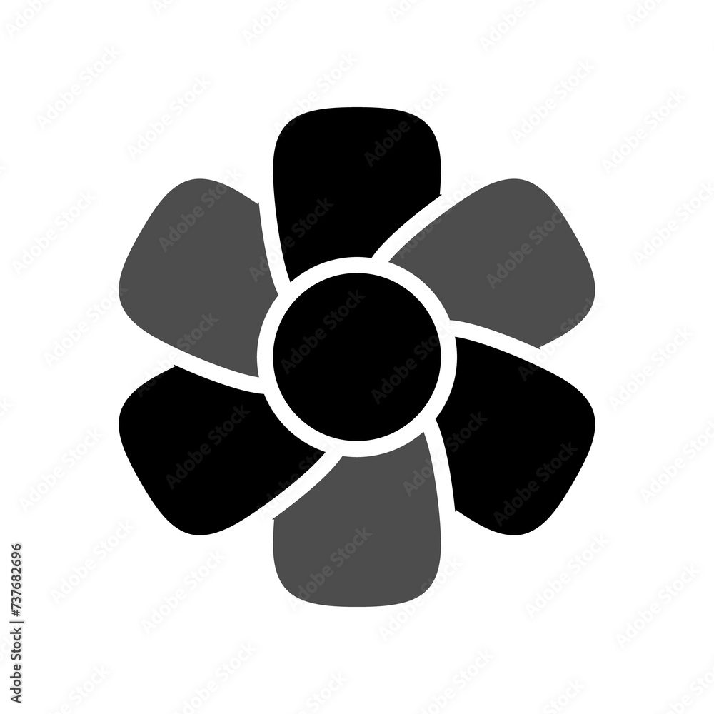 Wall mural Flower icon PNG