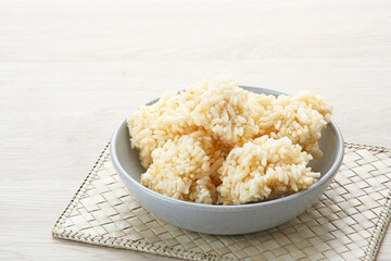 Rengginang or rice cracker, Indonesian traditional snacks made from glutinous rice, savory and crunchy.
