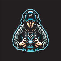 pro player logo designed in an esports style