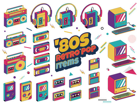 80s_Retro_Pop_Art_Collection_in_3D