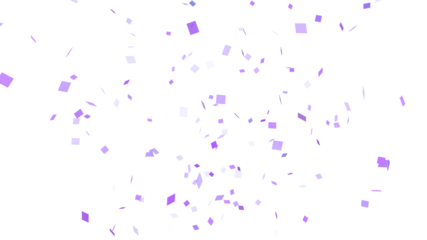 Background material with dancing purple confetti   紫色の紙吹雪が舞う背景素材