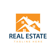 Simple real estate logo architecture vector house building logo design building template illustration