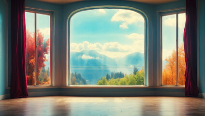 Interior empty room HD