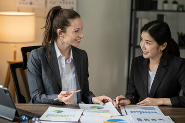 business people working together