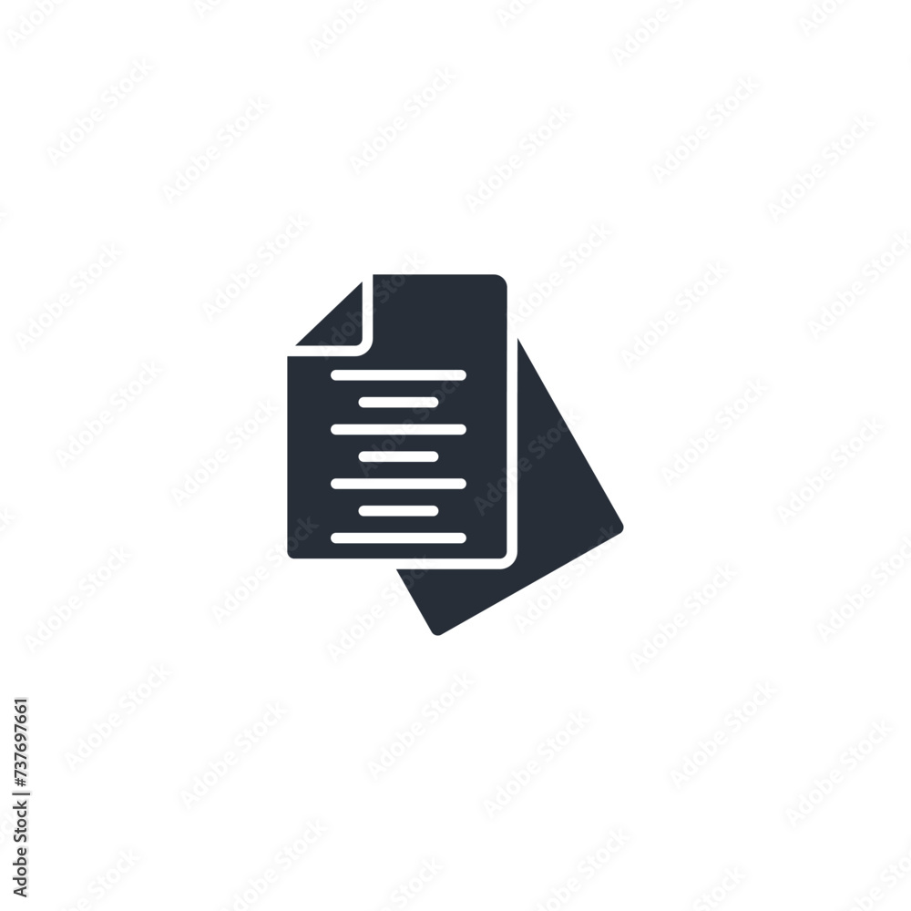 Poster document icon. vector.editable stroke.linear style sign for use web design,logo.symbol illustration.