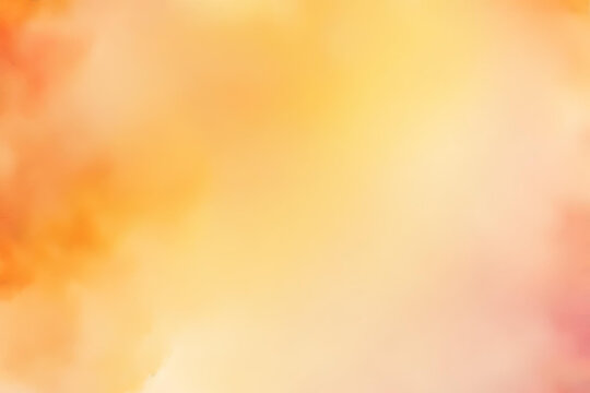 Abstract gradient smooth Blurred Watercolor Yellow-Orange background image